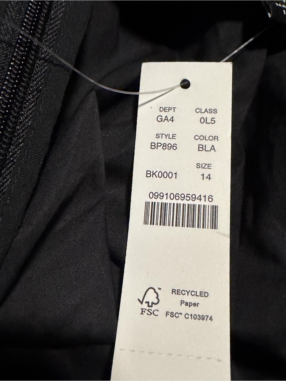 NWT J.Crew Collection Side-Cutout Cotton PoplinMidi Dress in Black - Size 14 - Picture 5 of 5